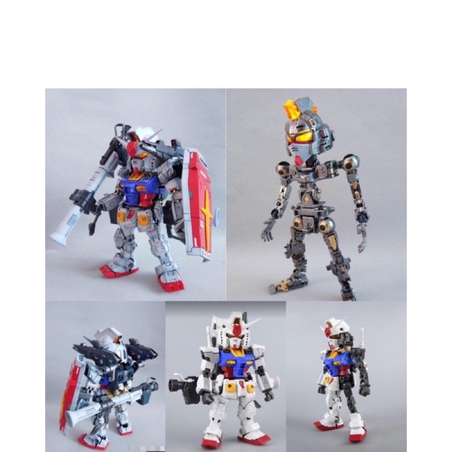 SUNTOYS 晨星 SD RX-78-2 GUNDAM SD鋼彈 全武裝 初鋼 原色再版 含內構+骨架+LED