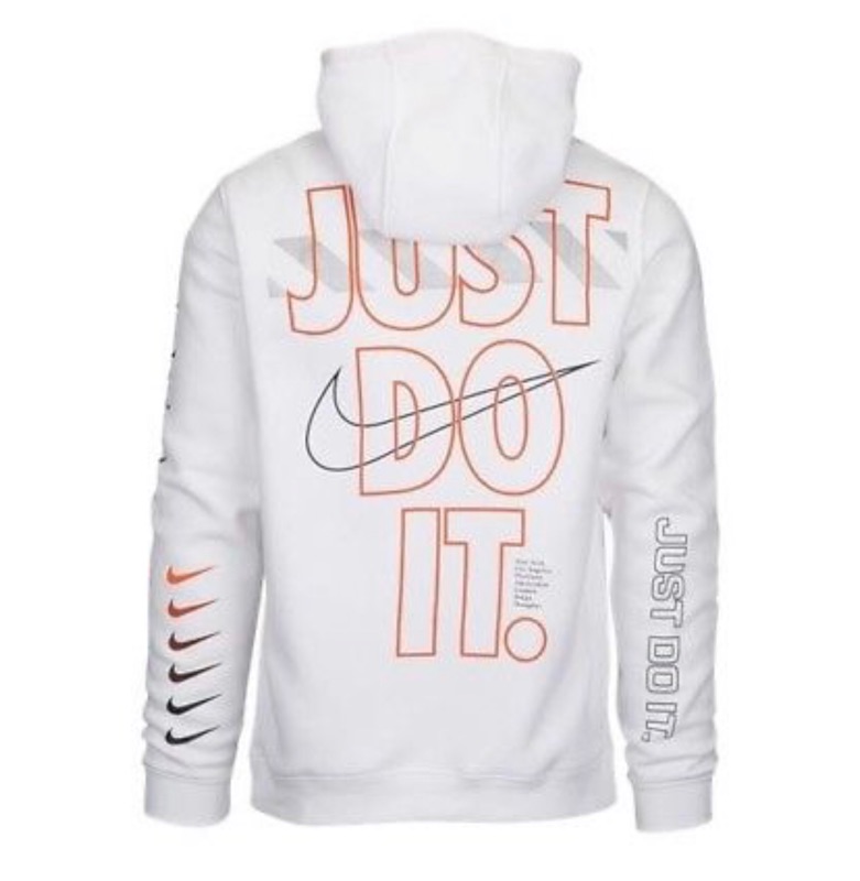 nike just do it hoodie off white