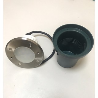（麥電火）地底燈 車道燈 1.2W地底燈 藍光/黃光 內附預埋盒.驅動器 全電壓 庭園燈 OD-4123BR5