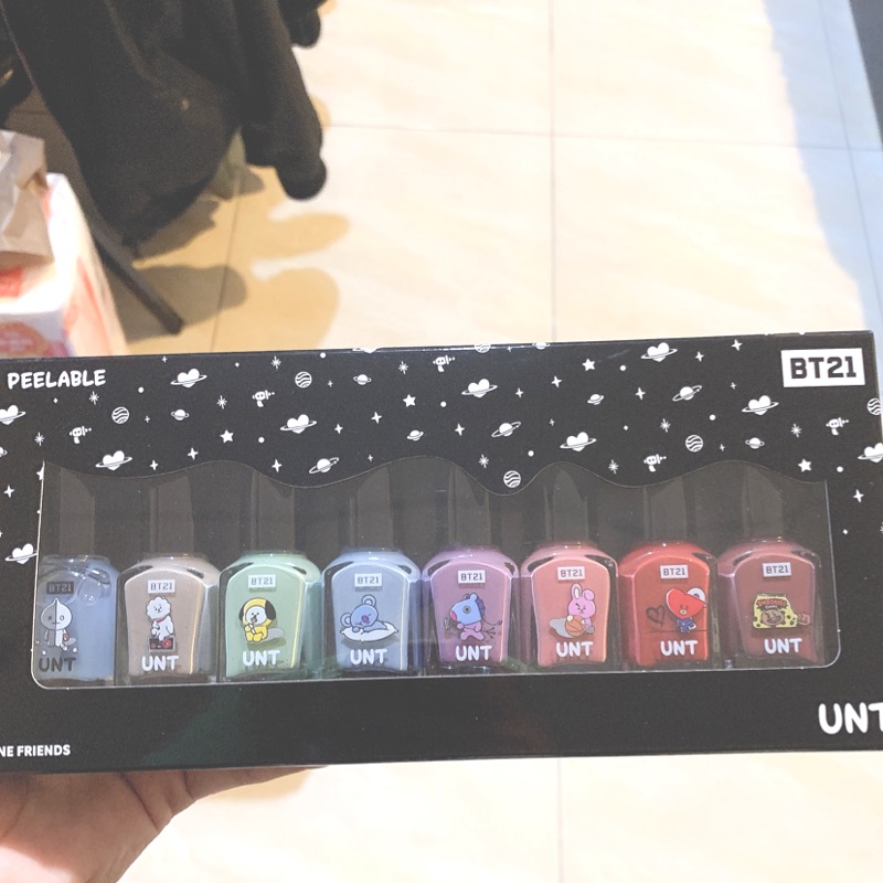 UNT X BT21 聯名款指甲油  單賣 下單送小卡