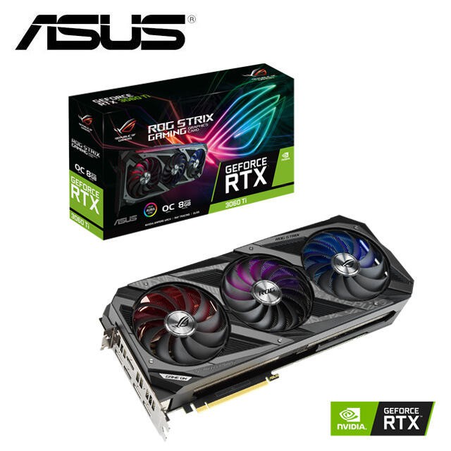 ASUS 華碩 ROG STRIX GeForce RTX™3060 Ti O8G GAMING 顯示卡