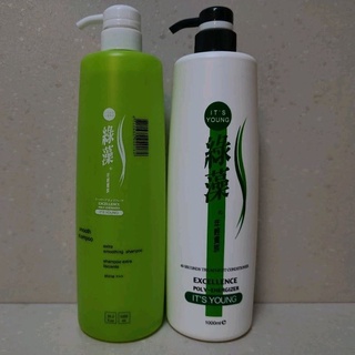 綠藻年輕貴族 60秒活髮素+香水百合洗髮精(1000ml)