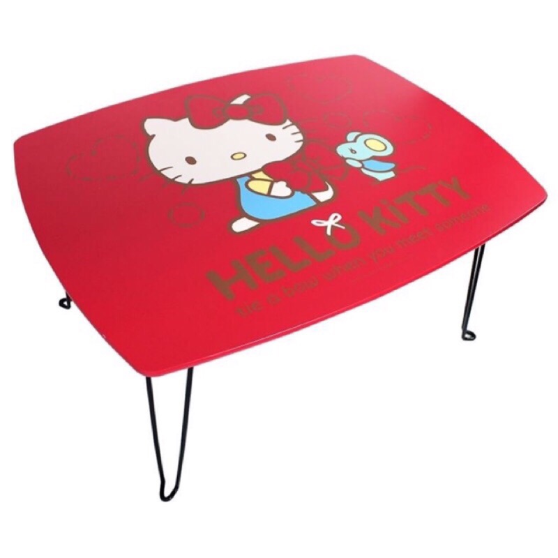限時特價～《熊兔的店 》正版授權 Hello Kitty 紅色長桌 折疊桌 和室桌 筆電桌  KT-1058