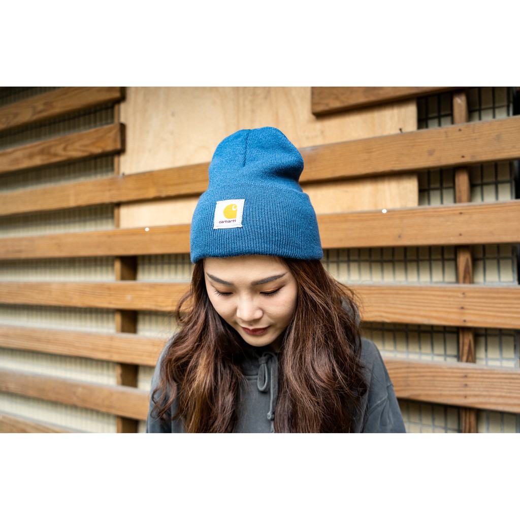 CARHARTT ACRYLIC WATCH HAT 美國製 毛帽 藍【A-KAY0】【A18-DBL】