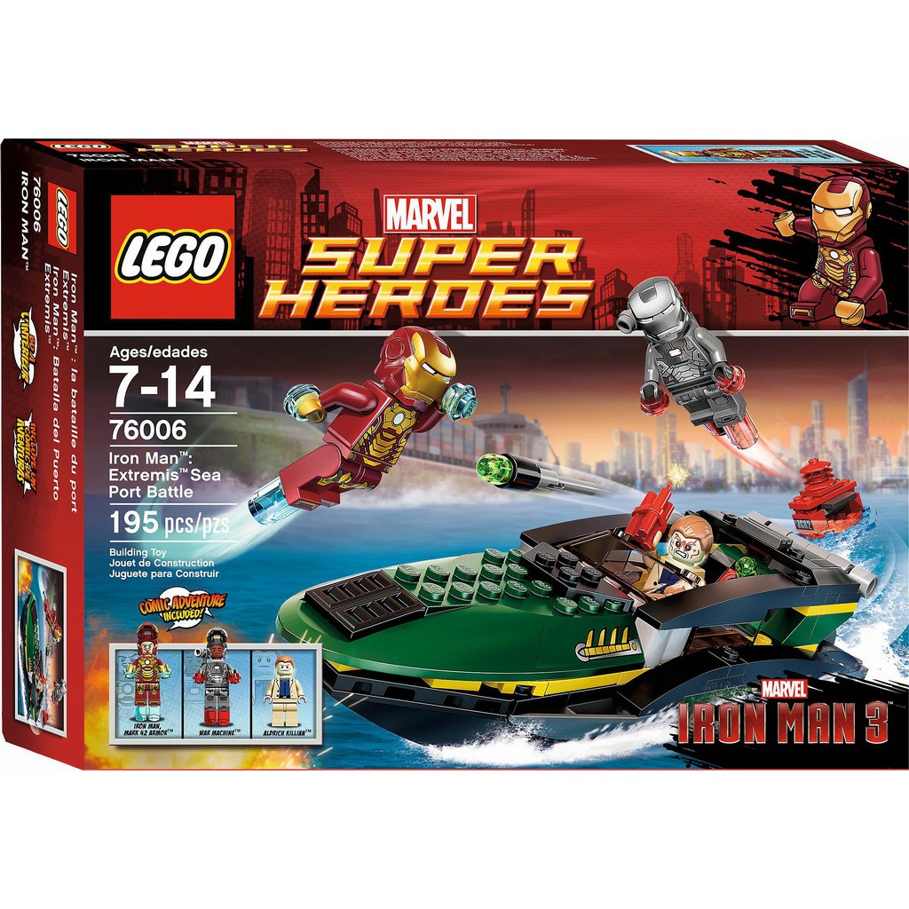 [全新盒裝未拆-天天出貨] Lego 76006 樂高 Super Heros 超級英雄 鋼鐵人：絕境港口戰役