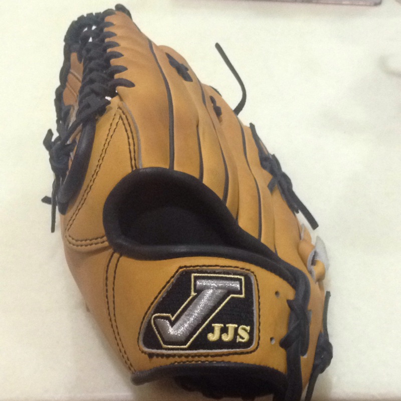 JJS 硬式真皮棒球手套 外野手手套 左手手套 二手棒球手套