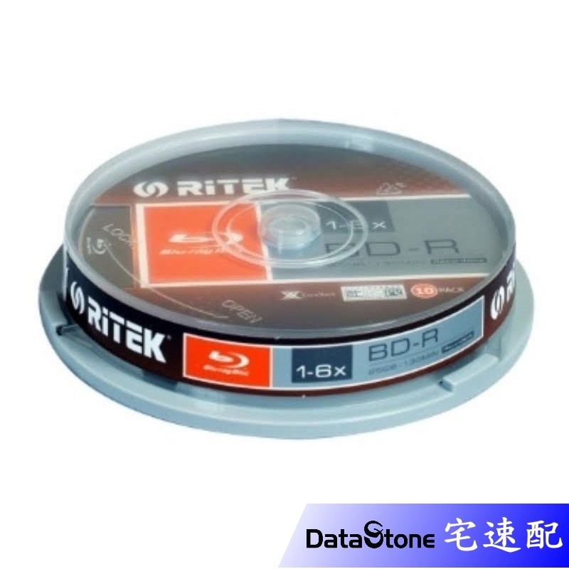 RiTEK 錸德 6x BD-R 藍光燒錄片 25GB 原廠10片裝