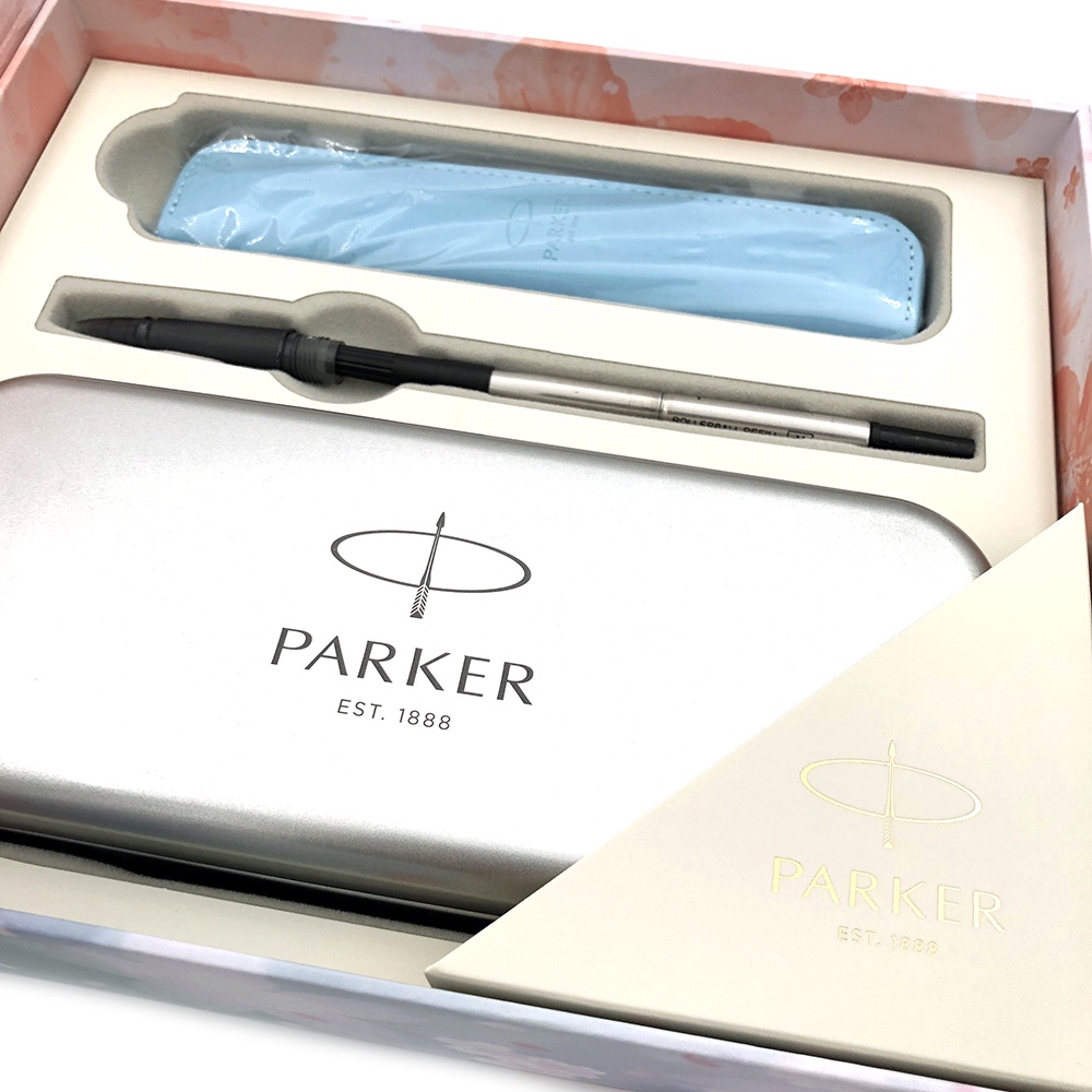 【PARKER】派克 新Vector威雅XL 2022限量櫻花藍鋼筆/鋼珠筆兩用卡水皮套禮盒組