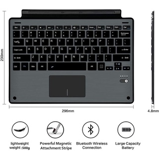 Backlit Wireless Bluetooth Keyboard for Microsoft Surface Go