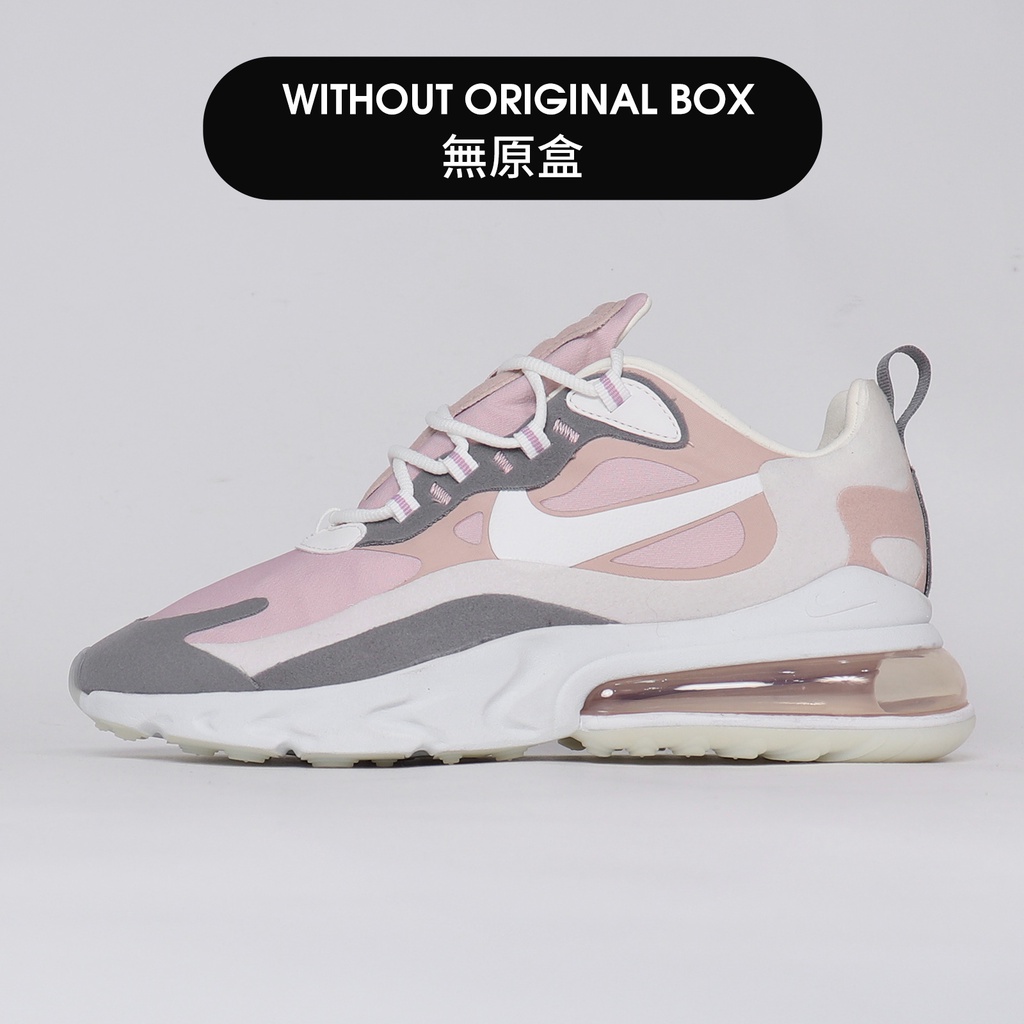 Nike Wmns Air Max 270 React 粉紅米白灰 女鞋 休閒鞋 零碼 福利品 運動鞋【ACS】