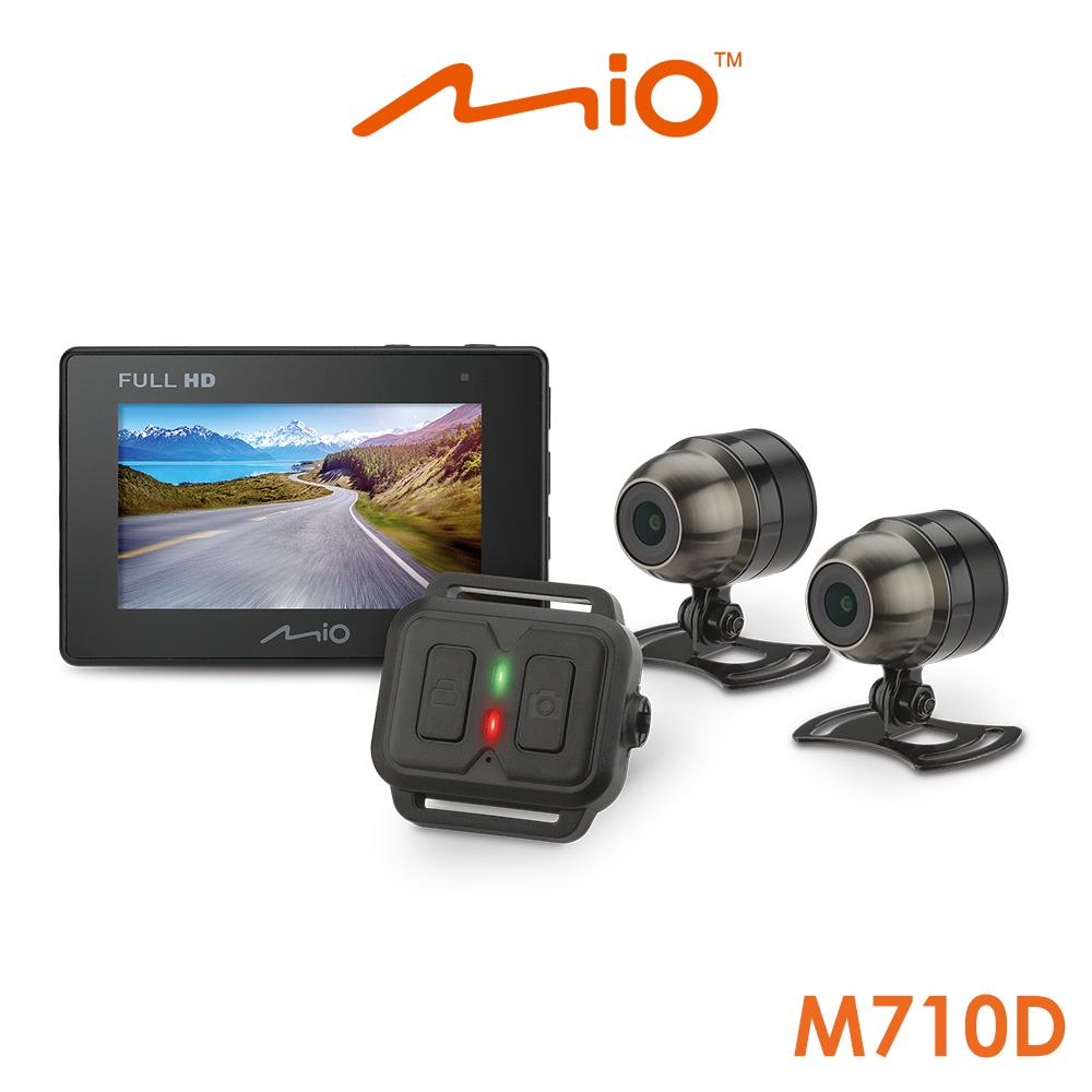 Mio MiVue M710D 勁系列 分離式夜視進化 雙鏡頭機車行車記錄器(送-32G卡+3好禮)