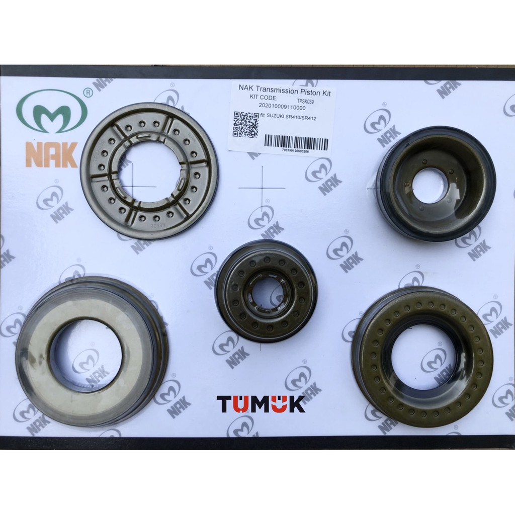 Tumuk精選-知名副廠品牌NAK SUZUKI SR410/SR412 變速箱活塞油封組(五顆裝)