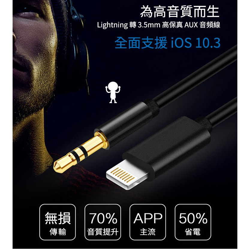 Iphone 車用aux 音源線轉接線汽車蘋果iphone 無名 M 蝦皮購物