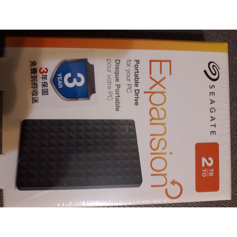 seagate 2.5吋 外接式硬碟 2TB