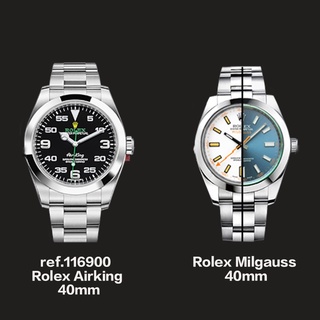 專用款橡膠錶帶【高雄時光鐘錶】Rubber B 勞力士 Milgauss 40mm／Air-King 40mm 橡膠錶帶