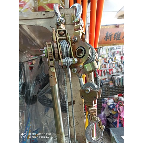 48 鋼索拉線器1.5 噸 1.5T 緊線器(拉線器) 荷重機 鋼索猴 手搖吊車 手拉吊車拉緊器電線緊線夾台灣公司貨