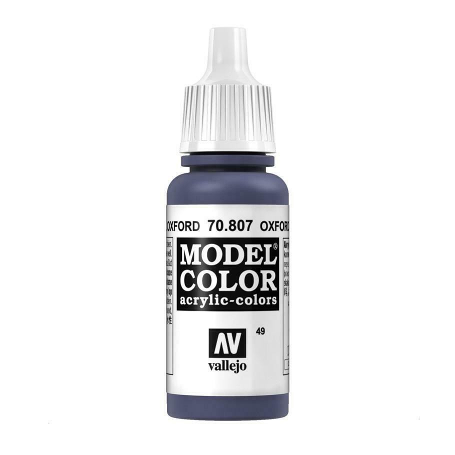 Acrylicos Vallejo AV水漆 模型色彩 Model Color 049 70807 牛津藍色 17ml