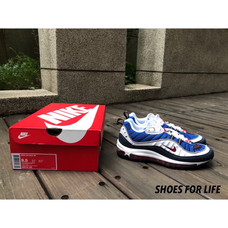 ♠️現貨♠️NIKE AIR MAX 98 OG “GUNDAM” 白藍紅 鋼彈 復刻 640744-100