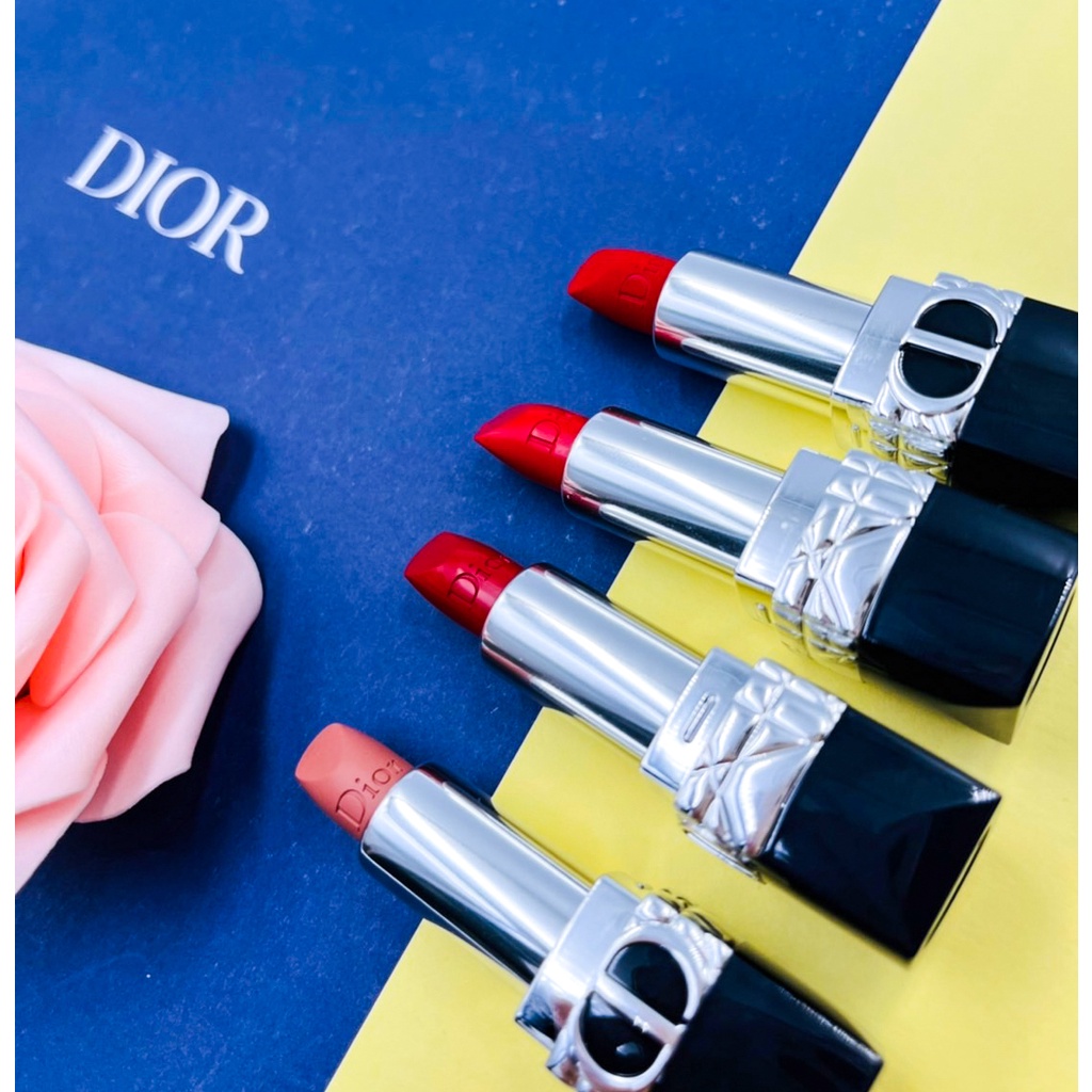 Dior 迪奧 藍星唇膏 #999正紅 / #100杏仁烤奶 1.5g 旅行小樣【UR8D】