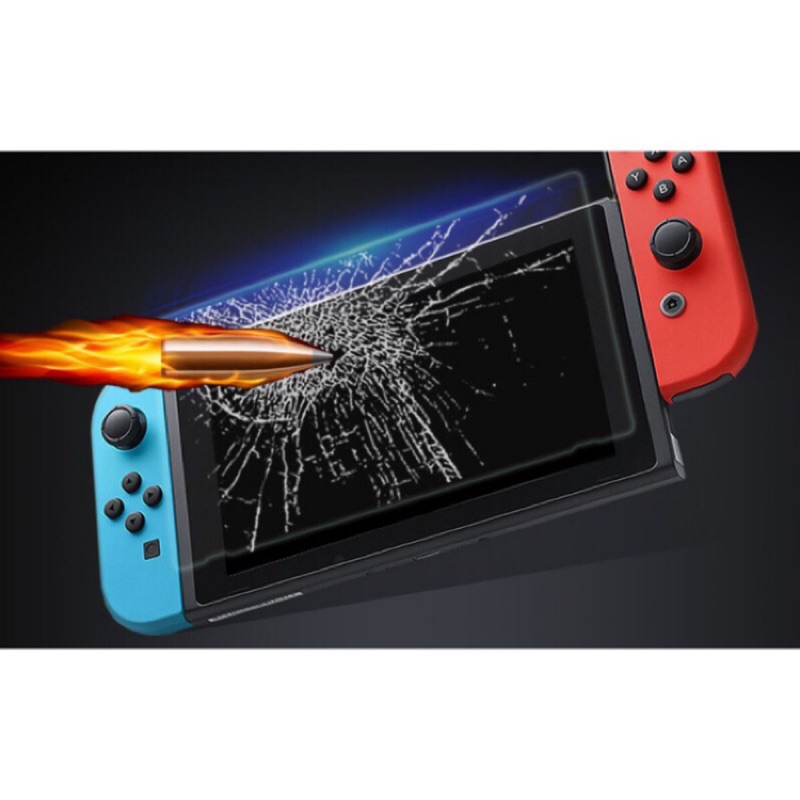 (非主機原廠配件) 專用於 任天堂 Nintendo Switch 6.2寸 玻璃膜 鋼化膜 螢幕用 玻璃貼 主機透明殼