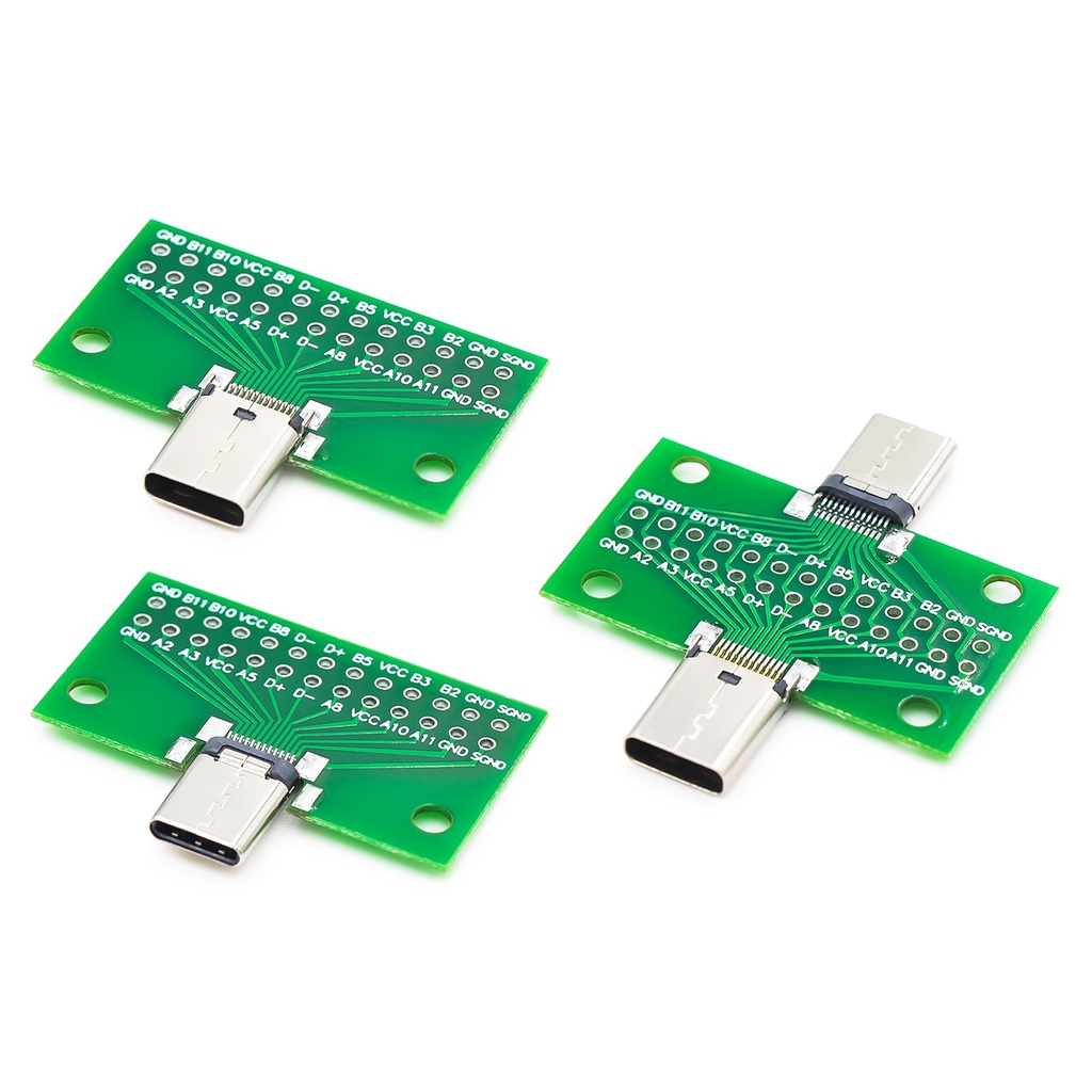 Usb 3.1 連接器 Type-C 轉接板 PCB 板母頭公頭轉換器 2*13P 轉 2.54MM 傳輸測試板 USB