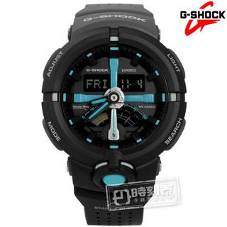 G-SHOCK CASIO / GA-500P-1A / 卡西歐多層次前衛城市世界雙色橡膠手錶 黑色 48mm
