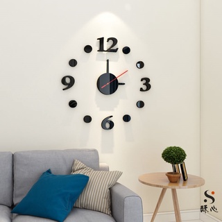 創意DIY時鐘3d立體墻貼掛鐘亞克力客廳臥室靜音墻壁鐘表裝飾貼畫 【酥心】