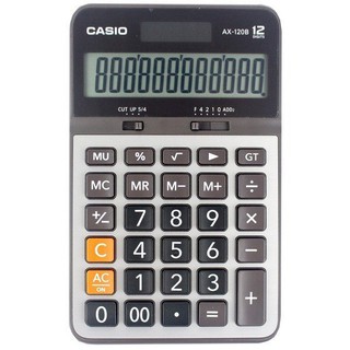 計算機 CASIO 卡西歐 公司貨附保卡 AX-120B 12位元 商用型計算機 黑灰色