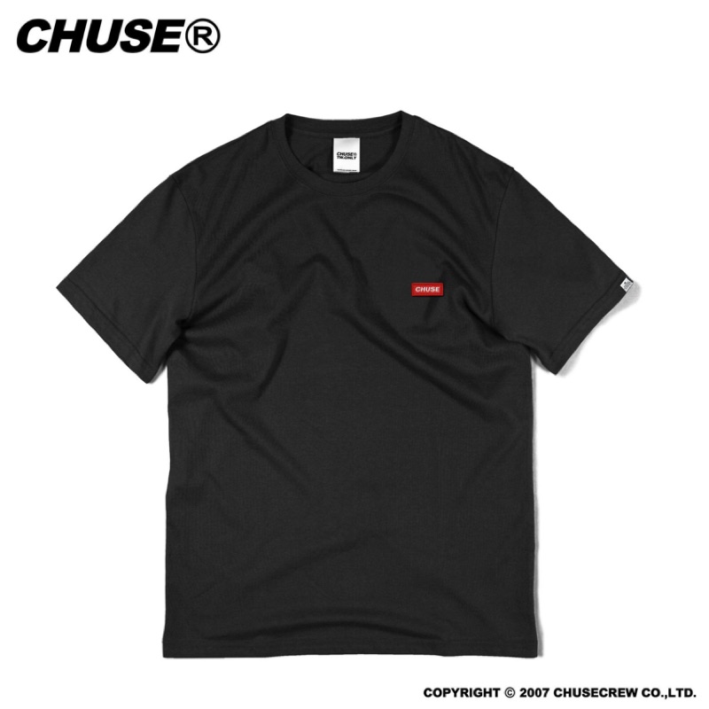 Chuse patch logo 黑色 白色 素T 短袖 T-Shirt