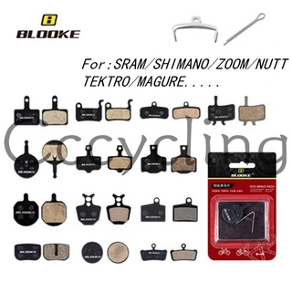 Blooke 自行車盤式剎車片自行車機械油壓碟煞適用於MT200 NUTT ZOOM SHIMANO 煞車皮 來令片