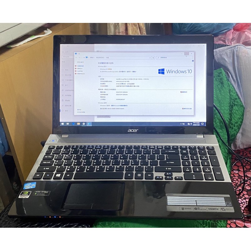 二手 出清 Acer Aspire V3 黑色 15.6吋 筆記型電腦