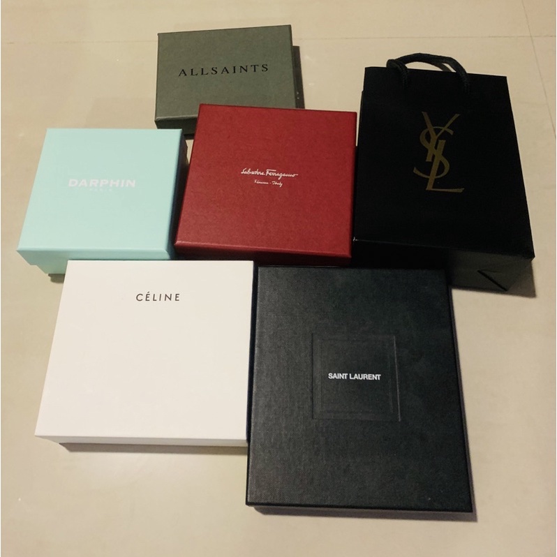 全新｜品牌紙盒紙袋｜CELINE/ SAINT LAURENT/ ALL SAINTS/ DARPHIN