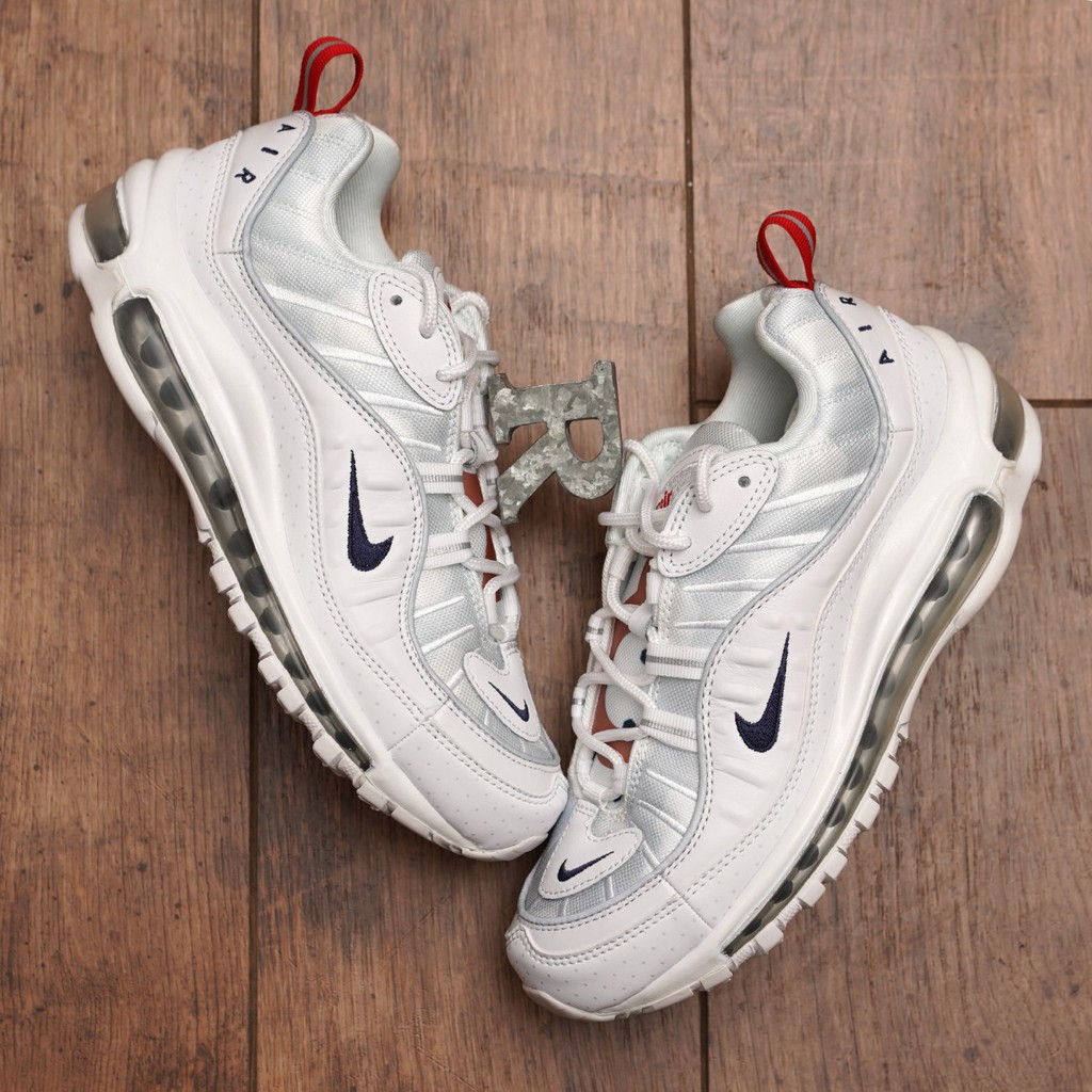 R'代購Nike Air Max 98 Premium Unite Totale 圓點金白紅CI9105-100女| 蝦皮購物