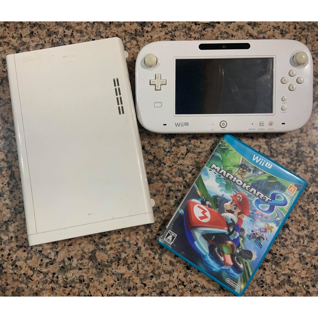 二手良品 任天堂wii U主機 Gamepad 基本電源 原版馬力歐賽車8 立馬玩 不用買wii Switch了 蝦皮購物