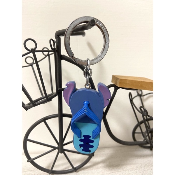 Disney迪士尼史迪奇夾腳拖造型 可愛鑰匙圈 小吊飾