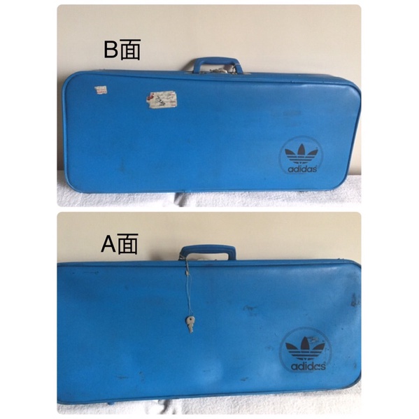 70年代 ADIDAS 骨董行李箱 西裝禮服專用箱 臺灣製造 長型旅行箱 手提箱 手提袋 後送行李箱 西裝禮服套