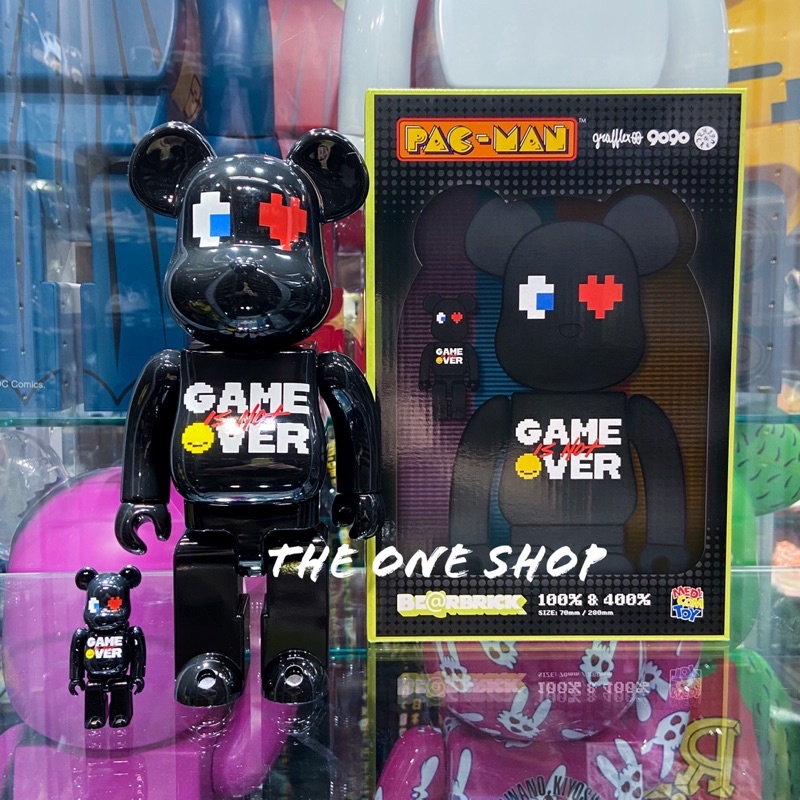 TheOneShop BE@RBRICK PAC MAN GRAFFLEX 9090 吃豆人 小精靈 GAME OVER