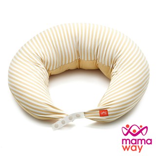 【Mamaway媽媽餵】 敷料親膚棉月亮枕(枕心+枕套) 哺乳枕 嬰兒枕頭 寶寶枕頭