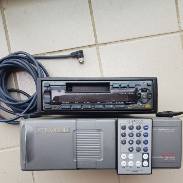 KENWOOD  1DIN日本製車用音響KRC-663+10片CD換片機 KDC-C710 ,附遙控器