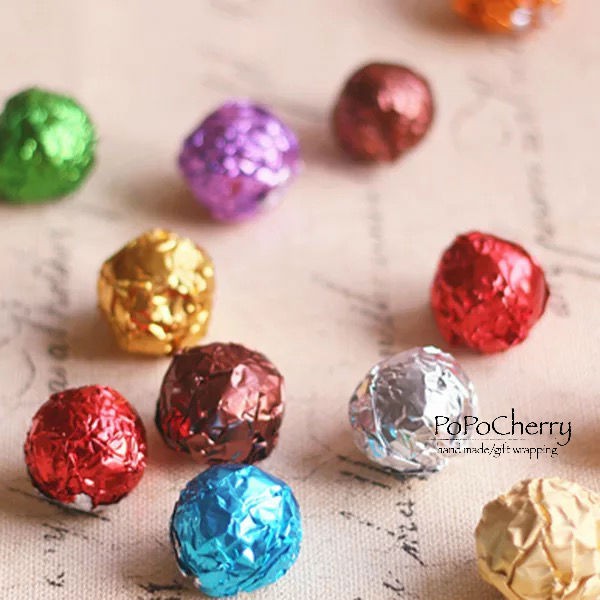 ☆PoPo Cherry☆巧克力包裝紙 鋁箔紙 糖果包裝紙 錫箔紙 巧克力紙 彩色包裝紙