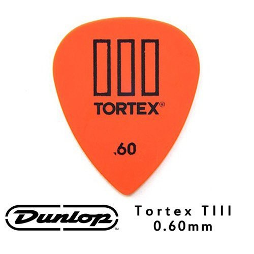 Jim Dunlop Tortex TIII 462R 0.60mm Pick (三片、十片組)【敦煌樂器】