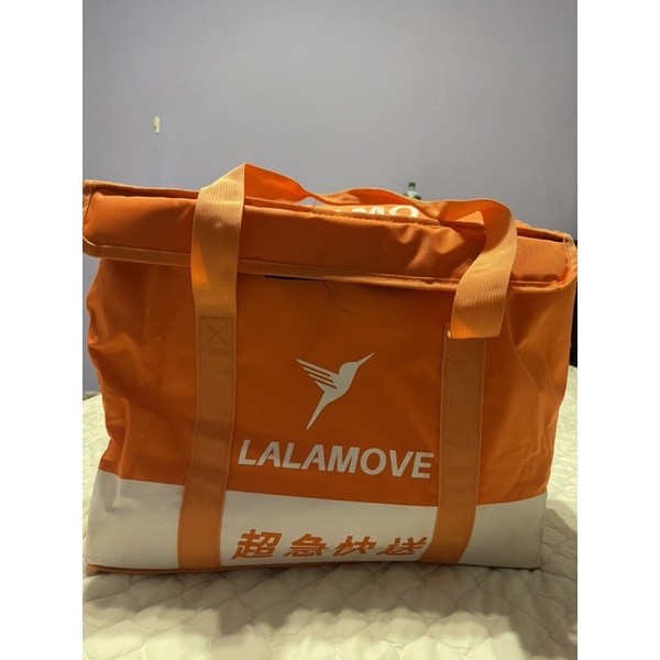 二手 LALAMOVE保溫外送袋（大）近全新 保溫袋 外送箱 提袋 內含上衣及防水外罩