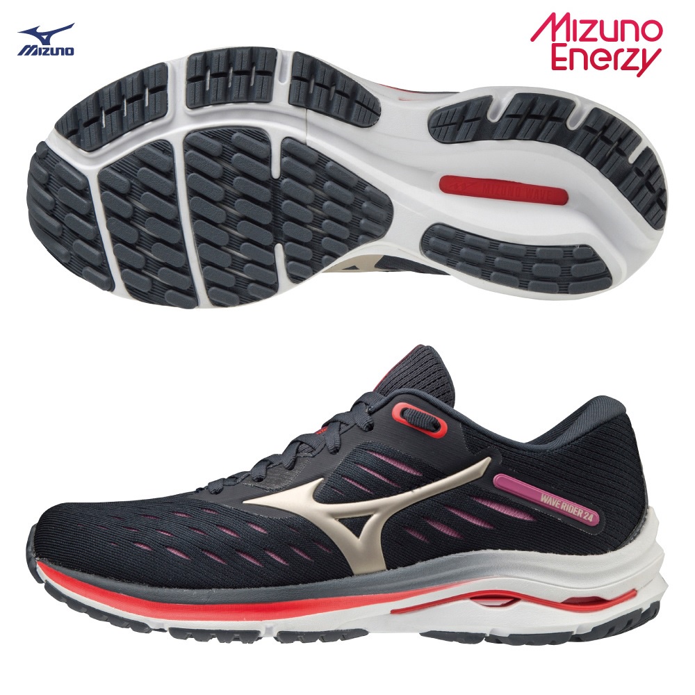 美津濃 MIZUNO WAVE RIDER 24 一般型女款慢跑鞋 J1GD200343 新款上市超低特價＄2590/雙