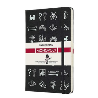 BINGO! Moleskine 限量版 大富翁 Monopoly 線條筆記本 / 地產大亨 / 硬殼 240頁