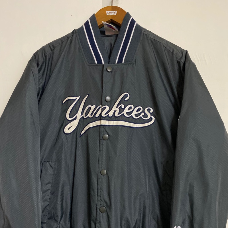 《舊贖古著》Majestic Yankees 洋基隊 棒球外套 舖棉 長袖 古著 vintage