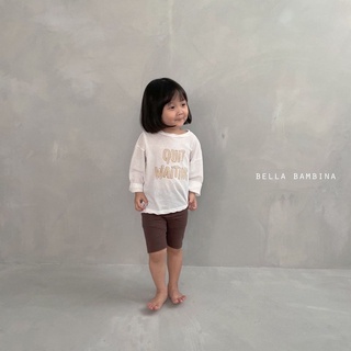 找月亮｜韓國童裝｜Bella bambina現貨【 BL20506】 夏日輕薄款素面單車褲