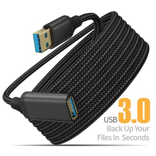 【現貨】3米尼龍編織USB 3.0公對母5Gbps高速傳輸數據線電腦硬碟相機列印機U盤延長線