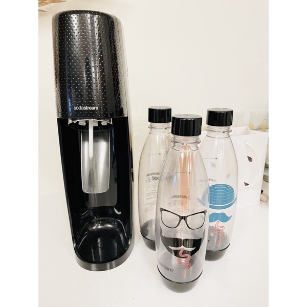 sodastream 氣泡水機 免插電 附3水瓶&amp;1鋼瓶