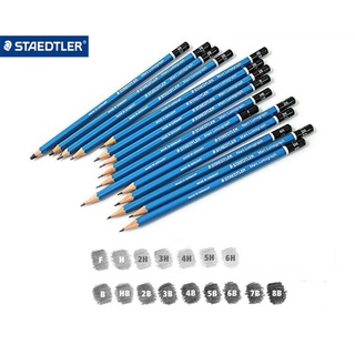 愛樂客│台灣現貨🌟施德樓STAEDTLER100藍桿製圖鉛筆 素描鉛筆單隻賣場HB 2B 3B 4B 5B