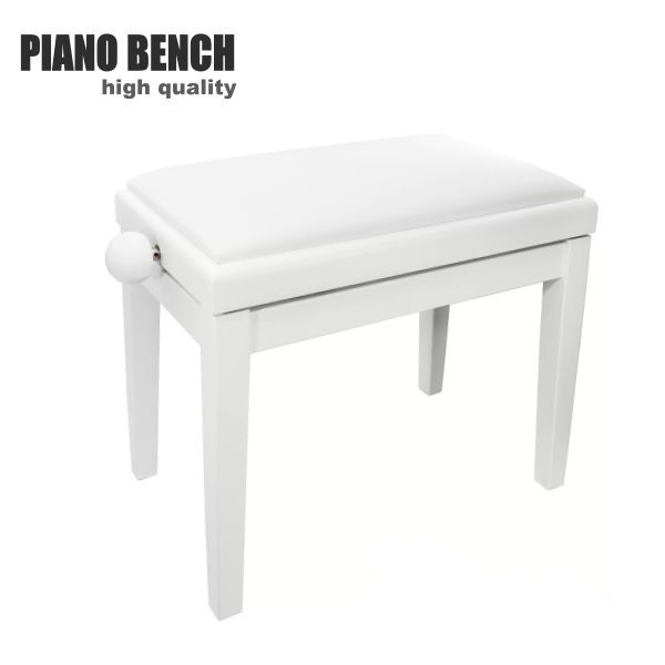 【傑夫樂器行】 PIANO BENCH 白色鋼琴椅 PJ018 可調整高度鋼琴椅/電鋼琴椅/電子琴椅